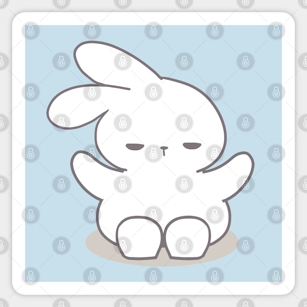 Cute Bunny Rabbit, What Ever! Sticker by LoppiTokki